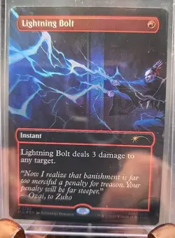 Lightning Bolt Avatar: The Last Airbender Secret Lair MTG Rainbow Foil Near Mint - Image 3