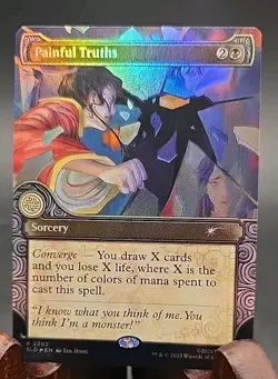 Painful Truths Avatar: The Last Airbender Secret Lair MTG Rainbow Foil Near Mint - Image 1