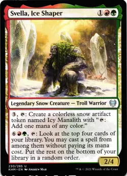 Magic the Gathering Svella, Ice Shaper Regular Uncommon KHM 2021 - Image 1