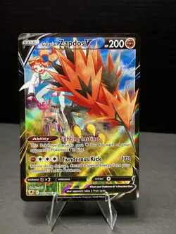 Pokemon Galarian Zapdos V TG19/TG30 Swsh10: Astral Radiance Trainer Gallery Holo - Image 1