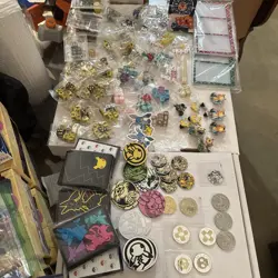 Pokemon accessory bundle- dice-sleeves-coins-pins-cases - Image 1