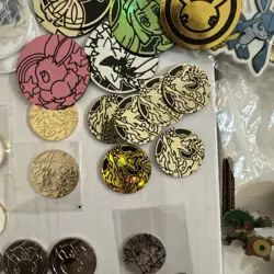 Pokemon accessory bundle- dice-sleeves-coins-pins-cases - Image 3