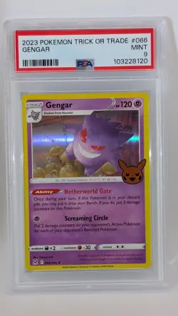 2023 Pokemon Trick or Trade Gengar #066/196 Foil PSA 9 MINT! - Image 1