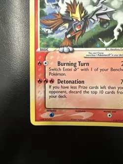 Entei Gold Star Holo 113/115 2005 EX Unseen Forces LP Pokemon - Image 4