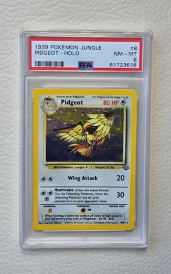 Pidgeot - Holo - PSA 8 - Jungle - 1999 - #8/64 - Pokemon - Vintage - Image 1