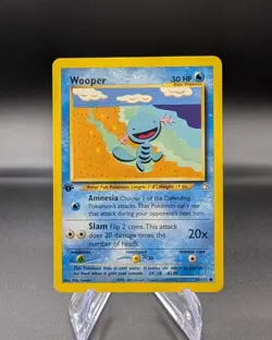 Wooper 82/111 - Neo Genesis 1st Edition Regular - Vintage Pokemon TCG - LP - Image 1