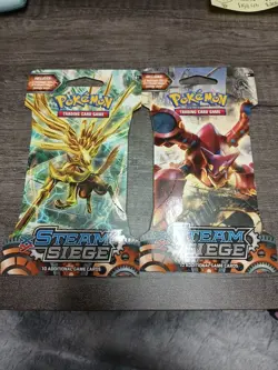 (2) NEW Pokemon Steam Siege Sleeved Booster Pack Factory Sealed - Image 1