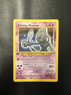Shining Mewtwo 109/105 Neo Destiny Holo Pokemon 1st Edition - Image 1