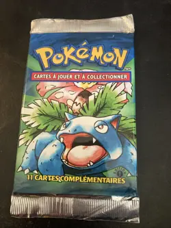 Sealed vintage French Pokemon booster pack Base Set Venusaur 1st Edition - Image 1