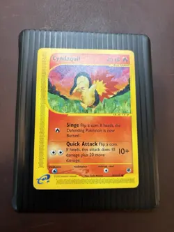2002 Pokemon Cyndaquil 104/165 Expedition Base Set Regular LP- - Image 2