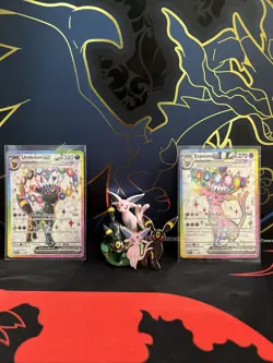 Pokemon Umbreon and Espeon Black Star Promo SVP175 SVP176 Figure Collection - Image 1