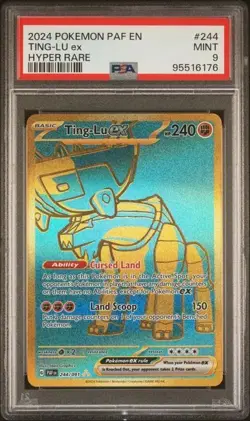 2024 POKEMON PAF EN-PALDEAN FATES #244 TING-LU ex HYPER RARE PSA 9 - Image 1