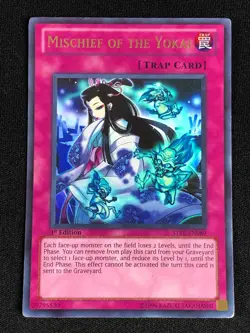 YUGIOH MISCHIEF OF THE YOKAI STBL-EN089 1ST ULTRA NM - Image 1