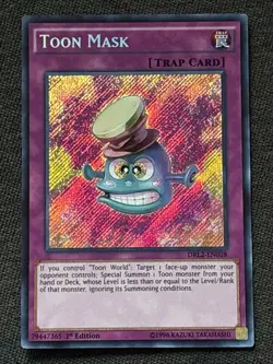 Toon Mask DRL2-EN028 Dragons of Legend 2 1st Edition Secret Rare LP - Image 1