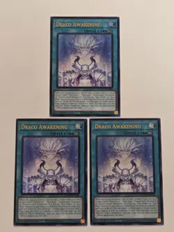 Draco Awakening DOOD-EN064 x3 Ultra Rare Yugioh 1st Edition Doom of Dimensions - Image 1
