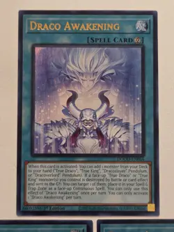 Draco Awakening DOOD-EN064 x3 Ultra Rare Yugioh 1st Edition Doom of Dimensions - Image 2