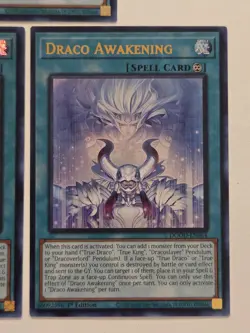 Draco Awakening DOOD-EN064 x3 Ultra Rare Yugioh 1st Edition Doom of Dimensions - Image 4
