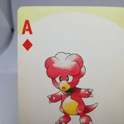 Magby A DIA Pokemon trump playing card Gold 2 Pichu Back Nintendo JAPAN - Image 2