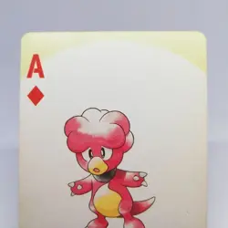 Magby A Dia Pokemon trump playing card Silver Marill Back Nintendo Japan - Image 4