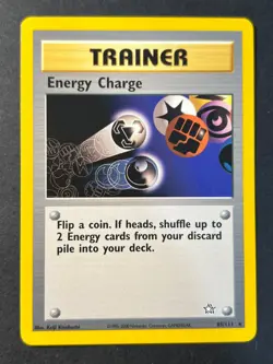 Energy Charge 85/111 Neo Genesis Rare - WOTC - Pokemon Card Near Mint - Image 1