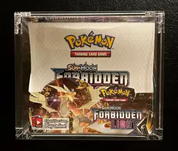 EMPTY Sun & Moon Forbidden Light Pokemon Card Booster Box Pack - Image 1