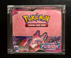 EMPTY Sword & Shield Fusion Strike Pokemon Card Booster Box Pack - Image 1