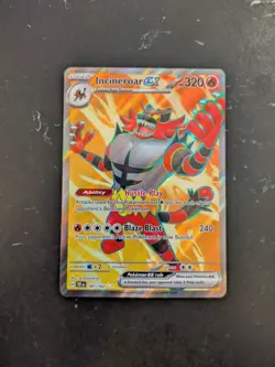 Incineroar EX Pokemon Card (Temporal Forces Set, 187/162, NM) - Image 1