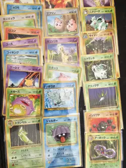Bundle of 38 Vintage Japanese Old Back Pokemon Cards Various Sets - Image 2