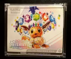 EMPTY Prismatic Evolutions ETB Pokemon Card Booster Box Pack - Image 1