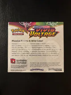 Sealed Sword & Shield Vivid Voltage Pokemon Card Booster Box Pack - Image 2