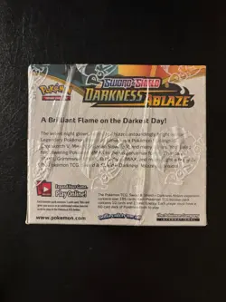 Sealed Sword & Shield Darkness Ablaze Pokemon Card Booster Box Pack - Image 2