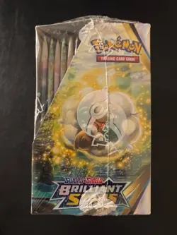 Sealed Sword & Shield Brilliant Stars Pokemon Card Booster Box Pack - Image 3