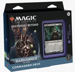 MTG Magic The Gathering Necron Dynasties Commander Deck - Deck Box + Sleeved - Image 1