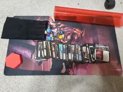 Lot of Magic the Gathering Cards and Dice, Includes Playmat - Image 2