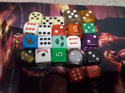Lot of Magic the Gathering Cards and Dice, Includes Playmat - Image 3