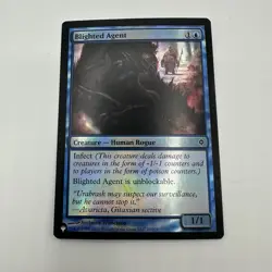 Blighted Agent FOIL New Phyrexia (The List) LP MTG Magic the Gathering - Image 1