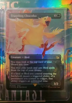 Traveling Chocobo (Borderless) Final Fantasy Foil - Image 1
