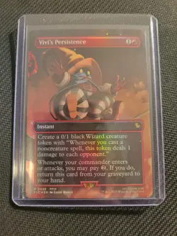 Vivi's Persistence Borderless Final Fantasy Foil MTG Magic The Gathering - Image 1