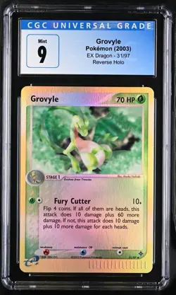 Grovyle 31/97 Ex Dragon CGC 9 Holo REVERSE MINT Pokemon Card - Image 1