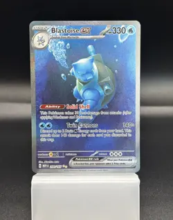 Blastoise EX 200/165 Holo Scarlett and Violet 151 Special Illustration Rare NM - Image 1