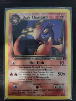 Pokemon TCG Dark Charizard Team Rocket 21/82 Non-Holo Card - Image 1
