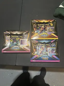 Pokemon TCG: Shining Fates Mad Party Pin Collections Box (Bunnelby) Lot Of 3 820650808685 - Image 1