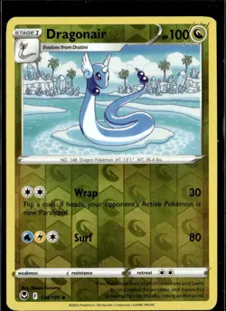 Pokemon Dragonair 130/195 Silver Tempest Uncommon Reverse Holo - Image 1