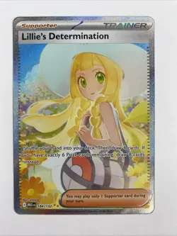 Pokemon TCG Lillie’s Determination 184/132 SIR Mega Evolutions NM/M - Image 1