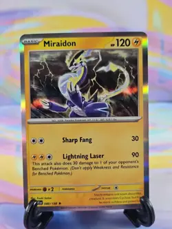 Pokemon TCG Scarlet & Violet Card | Miraidon Holo 080/198 Rare - Image 1