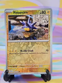 Pokemon TCG Paldea Evolved Card | Pincurchin Reverse Holo 072/193 Common - Image 1