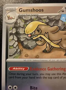 Gumshoos 110/132 Reverse Holo Uncommon Mega Evolution Pokemon TCG - Image 2