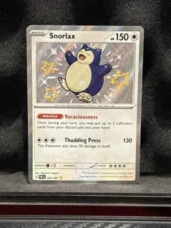 Snorlax - 202/091 - Pokemon Paldean Fates Baby Shiny - Shiny Rare Card NM - Image 1