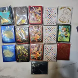 Lot of 16 Pokemon TCG Card Sleeves ETB Brand New - Various Designs Sealed - Image 1