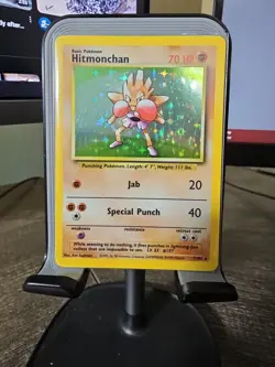 1999 Pokemon TCG Base Set Unlimited Hitmonchan Holo 7/102 - Image 1
